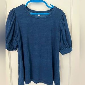 Chicos denim color top